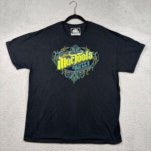 Mac Tools Shifty's Speed Shop Black Graphic T-Shirt Mens XL Hot Rod Skull Tee